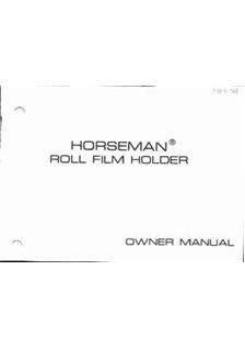 Horseman Misc manual. Camera Instructions.